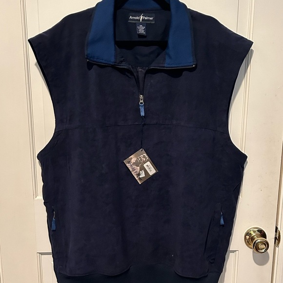 Arnold Palmer Other - Men’s Navy Arnold Palmer Golf Quarter Zip Pullover Vest Size 2XL NWT
